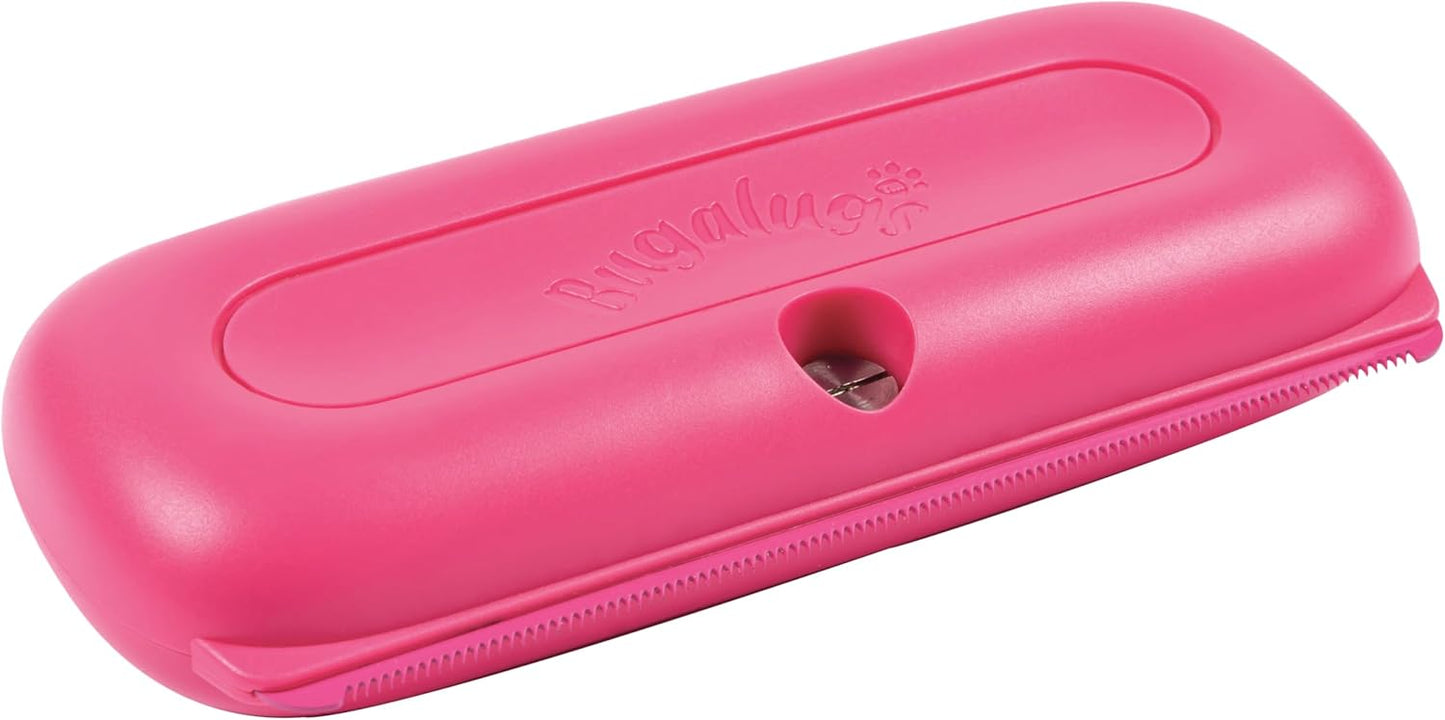 Bugalugs Deshedding Brush for Dogs, Cats, Horses - Pet Grooming Tool that is Gentle & Effective With Wide Shallow Comb, Smooth Groomer for Dog, Cat and Horse