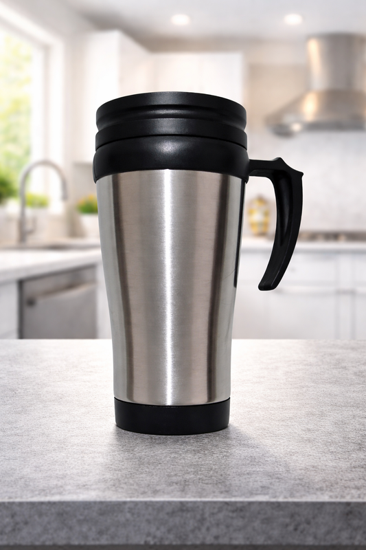 New-Prima Stainless Steel Travel Mug 14oz-UK