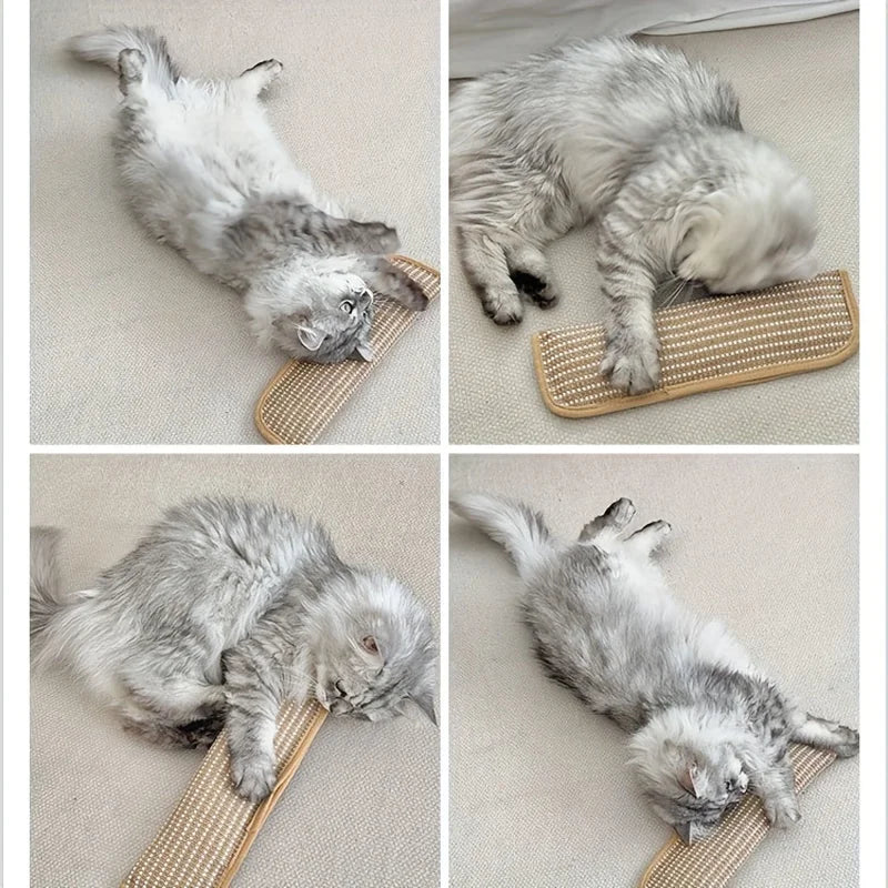Cozy Teething Cat Bed Pillow with Scratch Resistant Cover