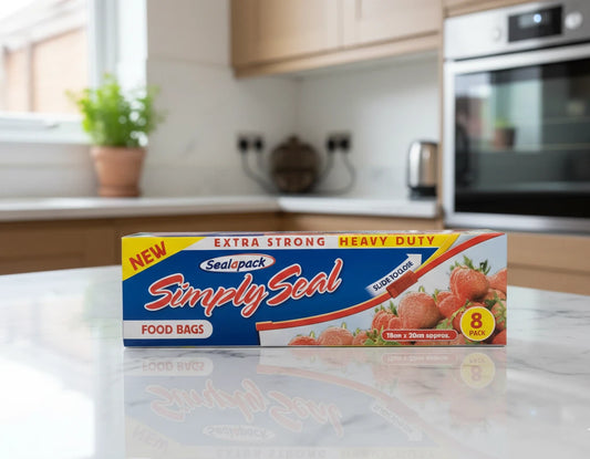 New-Sealapack simply Seal Extra Strong Food Bags 18 X 20cm 8 Pack-UK