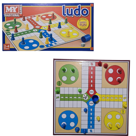 My Traditional Ludo Game Set Family Kids Fun Traditional Board Games-UK