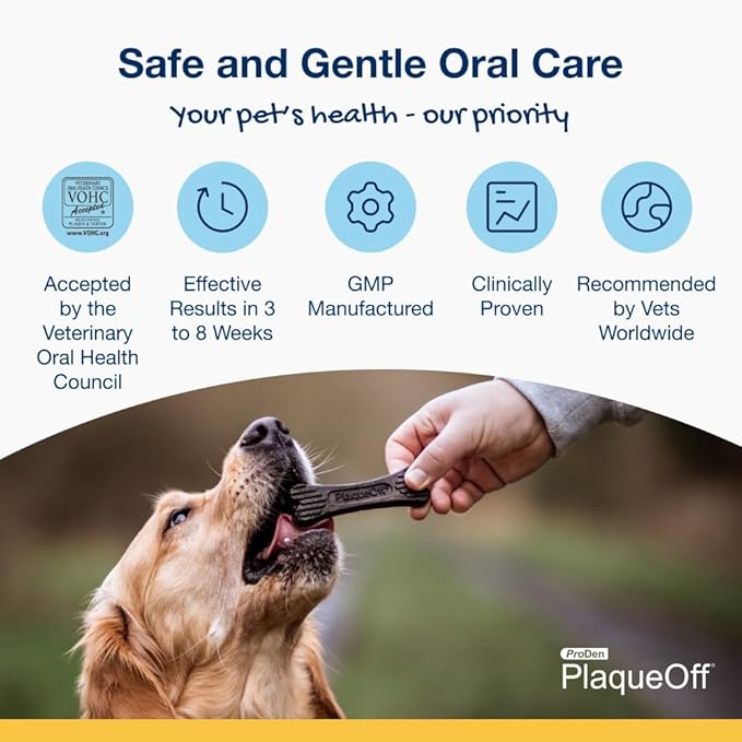 ProDen PlaqueOff 20 Mini Dental Bones for Small and Toy Dogs Tartar, Plaque & Bad Breath Remover, Improves Overall Oral Health(Peanut Butter & Banana)