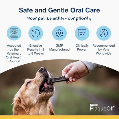 ProDen PlaqueOff 20 Mini Dental Bones for Small and Toy Dogs Tartar, Plaque & Bad Breath Remover, Improves Overall Oral Health(Peanut Butter & Banana)