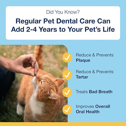 ProDen PlaqueOff 120 Soft Chews | Natural Plaque, Tartar & Bad Breath Remover for Cats | Works Systemically Not by Abrasion or Chewing