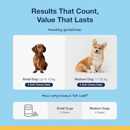 ProDen PlaqueOff 120 Soft Chews | Natural Plaque, Tartar & Bad Breath Remover for Small or Medium Dogs | Works Systemically Not by Abrasion or Chewing
