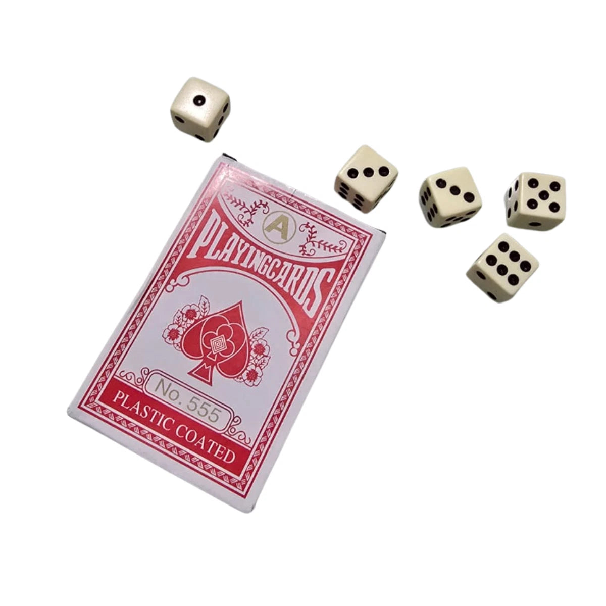 New-Hoot Playing Cards & Dice Games Set Traditional Playing Cards-UK