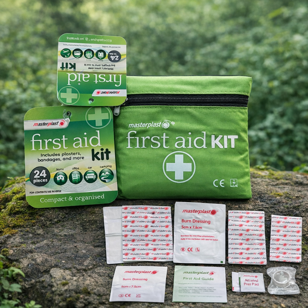 New-Masterplast Compact First Aid Kit 24pc-UK