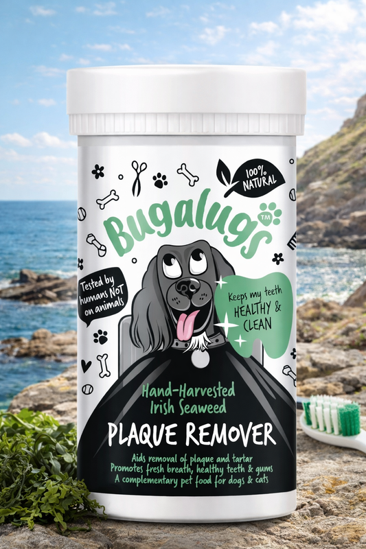 BUGALUGS Plaque Off Remover for Dog 70g Teeth & Bad Breath 100% Natural | Plaque Off Dogs No Need for Dog Toothbrush or Dog Toothpaste | Remove Dog Bad Breath & Plaque Remover for Dogs & Cats (70g)