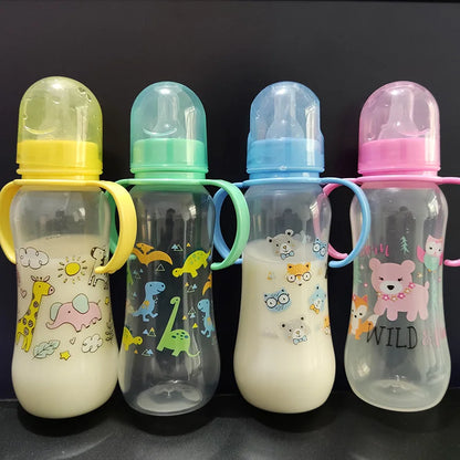 120ML/240ML Newborn Children Infant Baby Boy Girl Wide Mouth PP Feeding Bottle Drinking Water Breast-like Feeding
