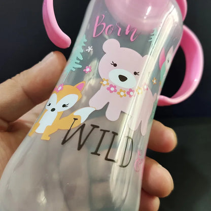 120ML/240ML Newborn Children Infant Baby Boy Girl Wide Mouth PP Feeding Bottle Drinking Water Breast-like Feeding