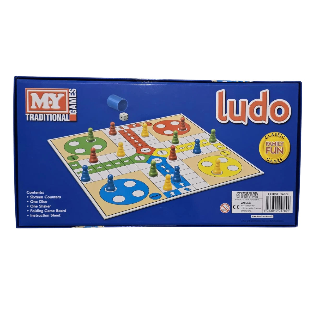 My Traditional Ludo Game Set Family Kids Fun Traditional Board Games-UK