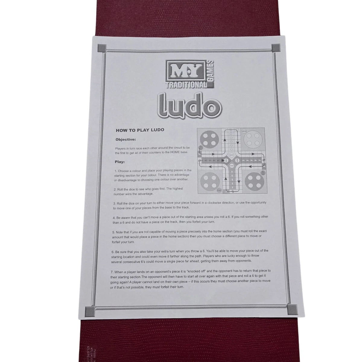 My Traditional Ludo Game Set Family Kids Fun Traditional Board Games-UK