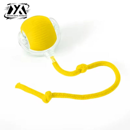 New Cat Interactive Ball Toy Automatic Rolling Ball Faux Tail Rechargeable Smart Pet Electric Toy Dog Cat Training Imitate Mouse