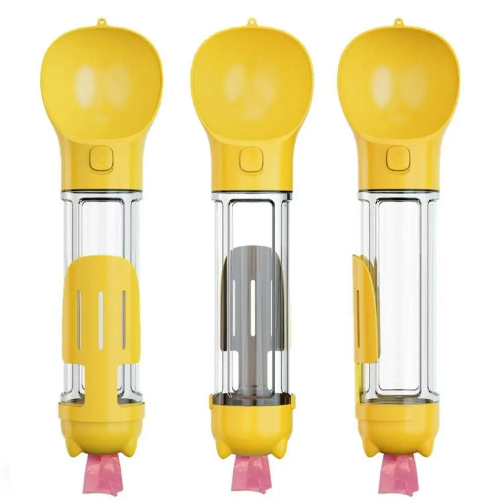 3-in-1 Portable Pet Water Bottle & Food Dispenser