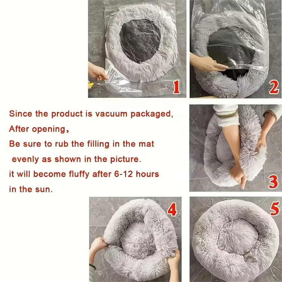 Soft Calming Pet Bed for Better Sleep