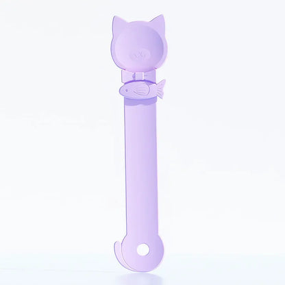 New cat food squeezer spoon for cat food; meat paste squeezer pet feeding spoon for cats supplies