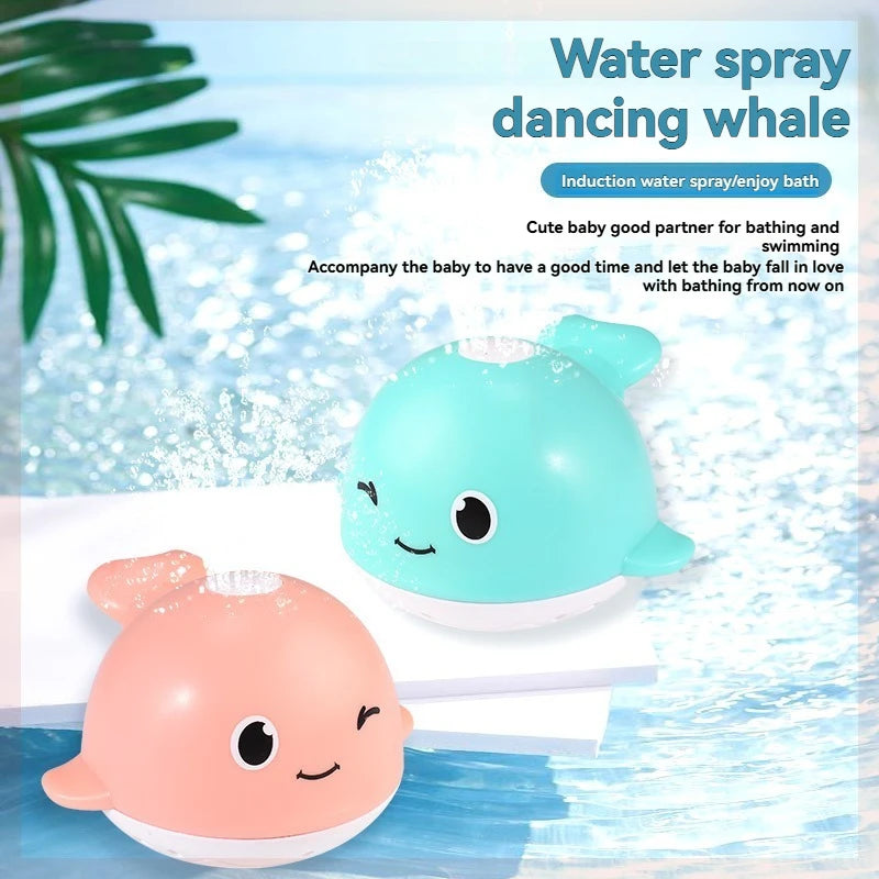 Whale Water Spray Toy, Cute Bath Buddy, Automatic Sprinkler Dolphin Toy, Toddler Bathtub Fun
