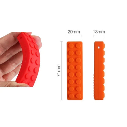 Baby Silicone Teether Kids Chew Necklace Sensory Chewy Pendant Oral Motor Toys Therapy Tools for Autism ADHD chidren's goods