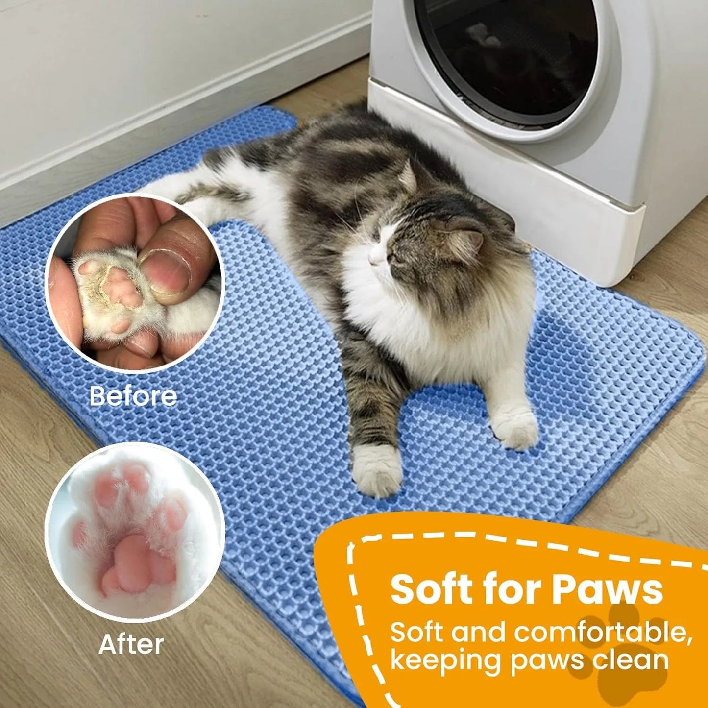 Keep Floors Clean Cat Litter Trap Mat