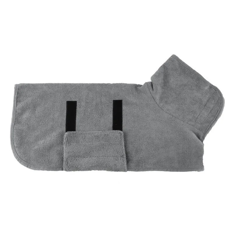Super Absorbent Pet Towel Bathrobe for Large Dogs All-over Wrap Quick Drying Breathable Year-round Cleaning Dog Bathrobe Towels