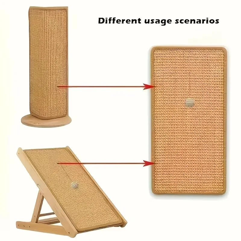 SpaceSaver Cat Scratcher with Hanging Play Ball