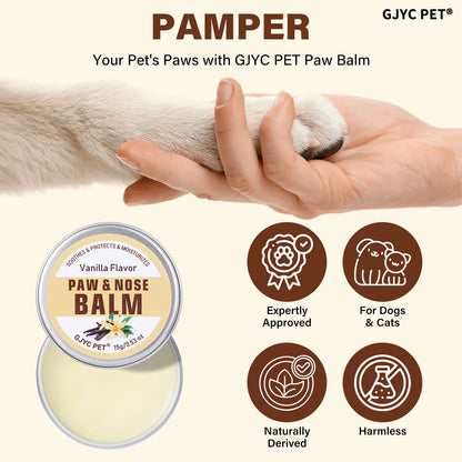 Pet Paw & Nose Balm Dog Cat Vanilla Scent Moisturizing Soothing Anti-Cracking Repairing Dry Cracked Natural Moisturizer
