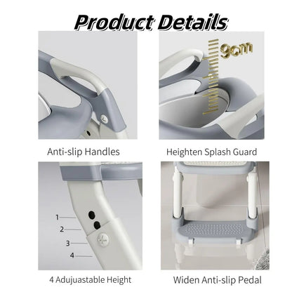 Toddler Potty Training Seat with Steps for Easy Learning