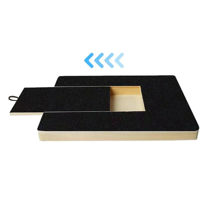 Wooden Dog Nail Scratch Board with Hidden Treat Box