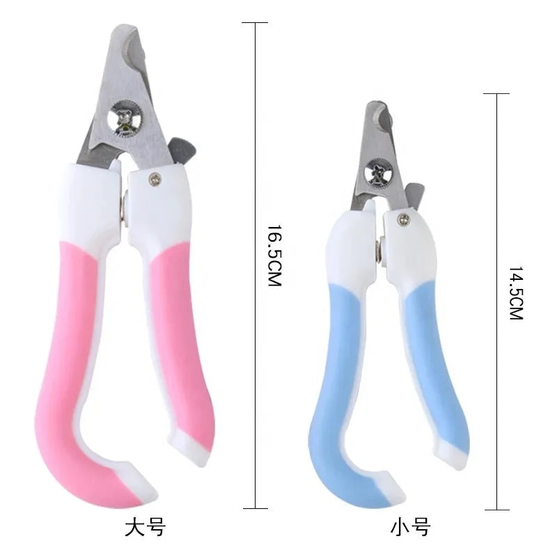 Professional Pet Nail Clipper Set Stainless Steel Dog Cat Trimmer Labor Saving With Safety Guard For Small Medium Pets Grooming