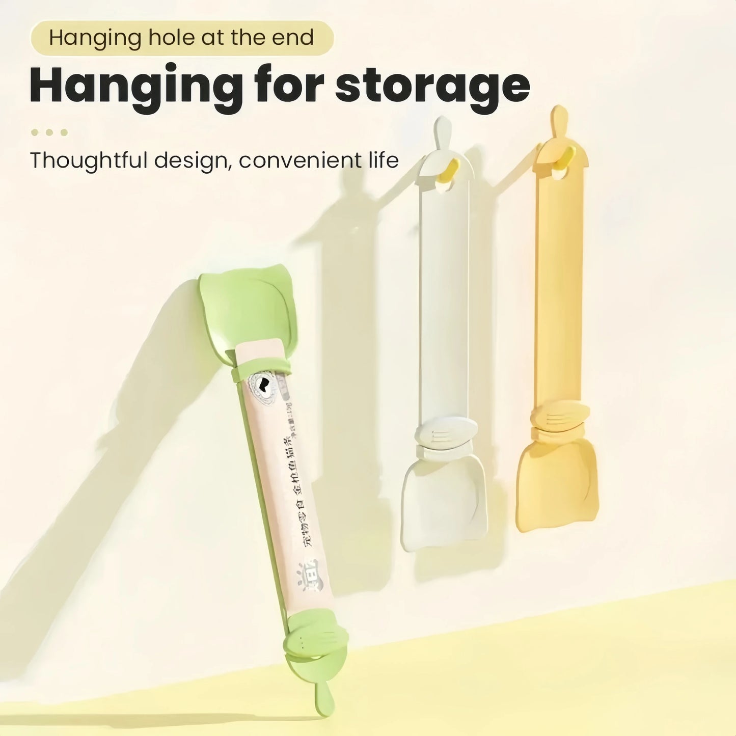 New cat food squeezer spoon for cat food; meat paste squeezer pet feeding spoon for cats supplies