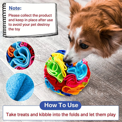Interactive Snuffle Ball Pets Toy for Fun Foraging Play