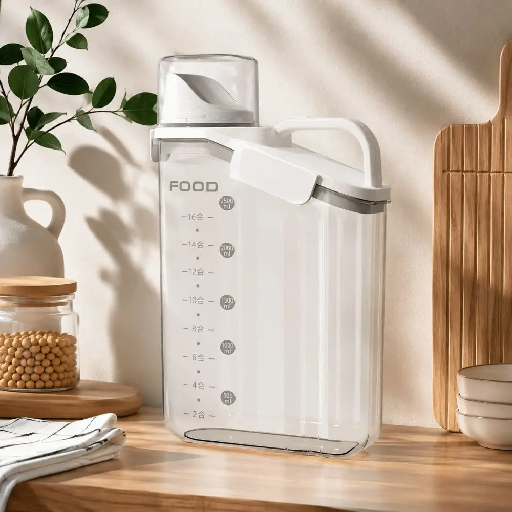 Moisture-Proof Pet Food Storage Bucket Airtight Freeze Dried Storage Container Kitchen Condiments Sealed Storage Tank Snacks