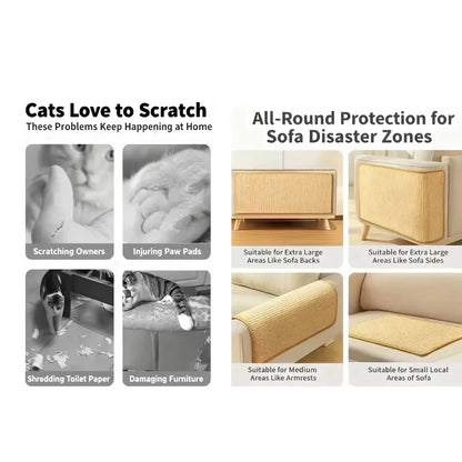SpaceSaver Cat Scratcher with Hanging Play Ball