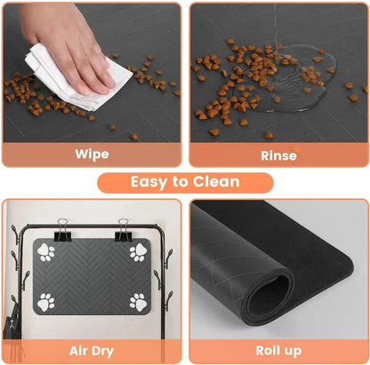 Waterproof Pet Feeding Mat for Dogs and Cats