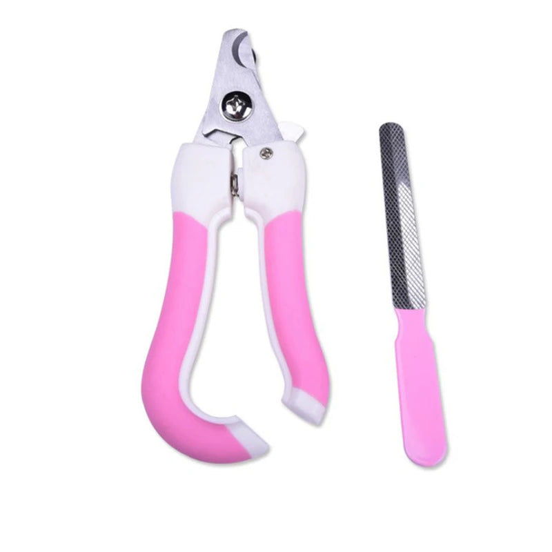 Professional Pet Nail Clipper Set Stainless Steel Dog Cat Trimmer Labor Saving With Safety Guard For Small Medium Pets Grooming