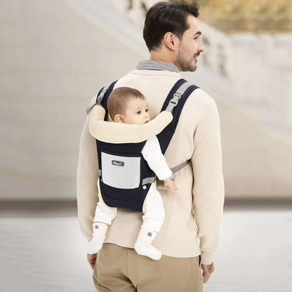 Ergonomic Baby Carrier Backpack Adjustable Head Support Baby Hipseat Carrier Breathable Mesh Multi-use Infant Waist Stool