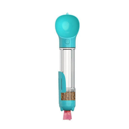 3-in-1 Portable Pet Water Bottle & Food Dispenser