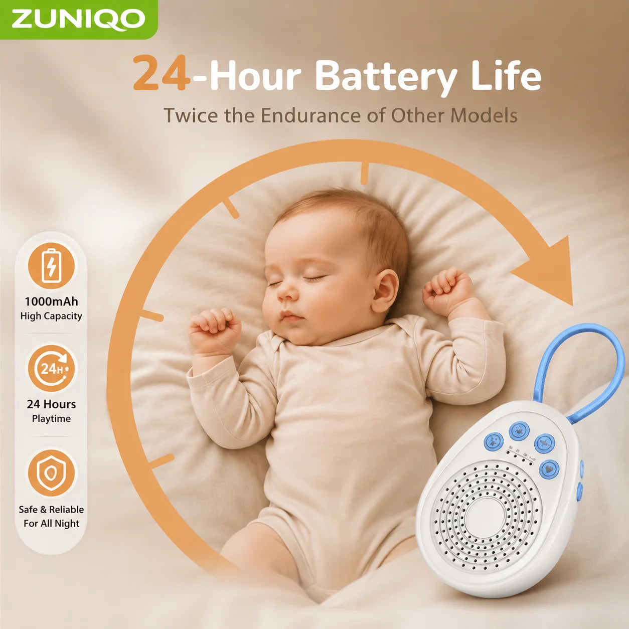Baby Sleep Sound Machine for Peaceful Nights Anywhere