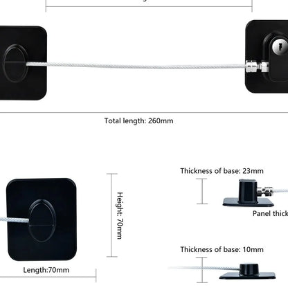 Baby Child Safety Lock Window Refrigerator Opening Security Cable Door Lock For Kids Safety Protector Protection Child Safety