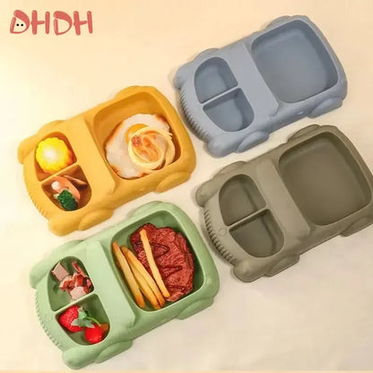 6-8-Pcs Baby Silicone Tableware Set Food-Grade Suction Bowl Plate for Toddler Feeding, Non-Toxic Complementary Food Training Kit