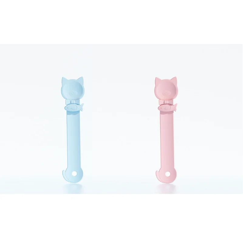 New cat food squeezer spoon for cat food; meat paste squeezer pet feeding spoon for cats supplies