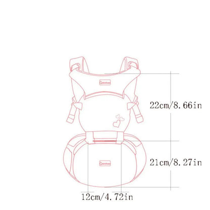 Newborn Front Holding Baby Carrier Sling Design Soft Material Baby Waist Stool Waist Stool Strap Infant Kangaroo Bag