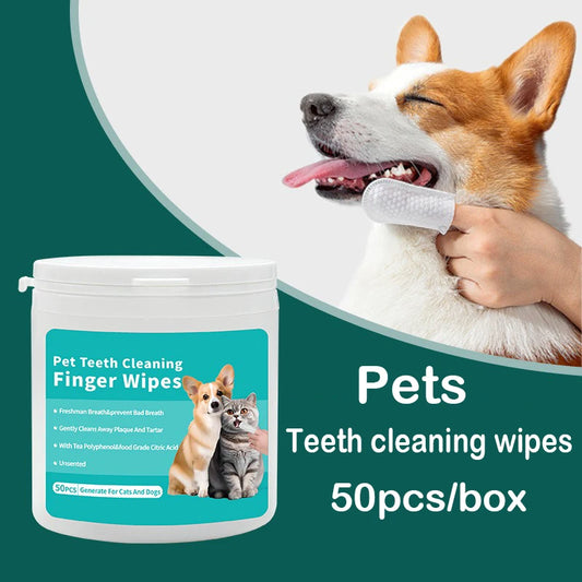 Fresh Breath Pet Dental Wipes for Happy Pets