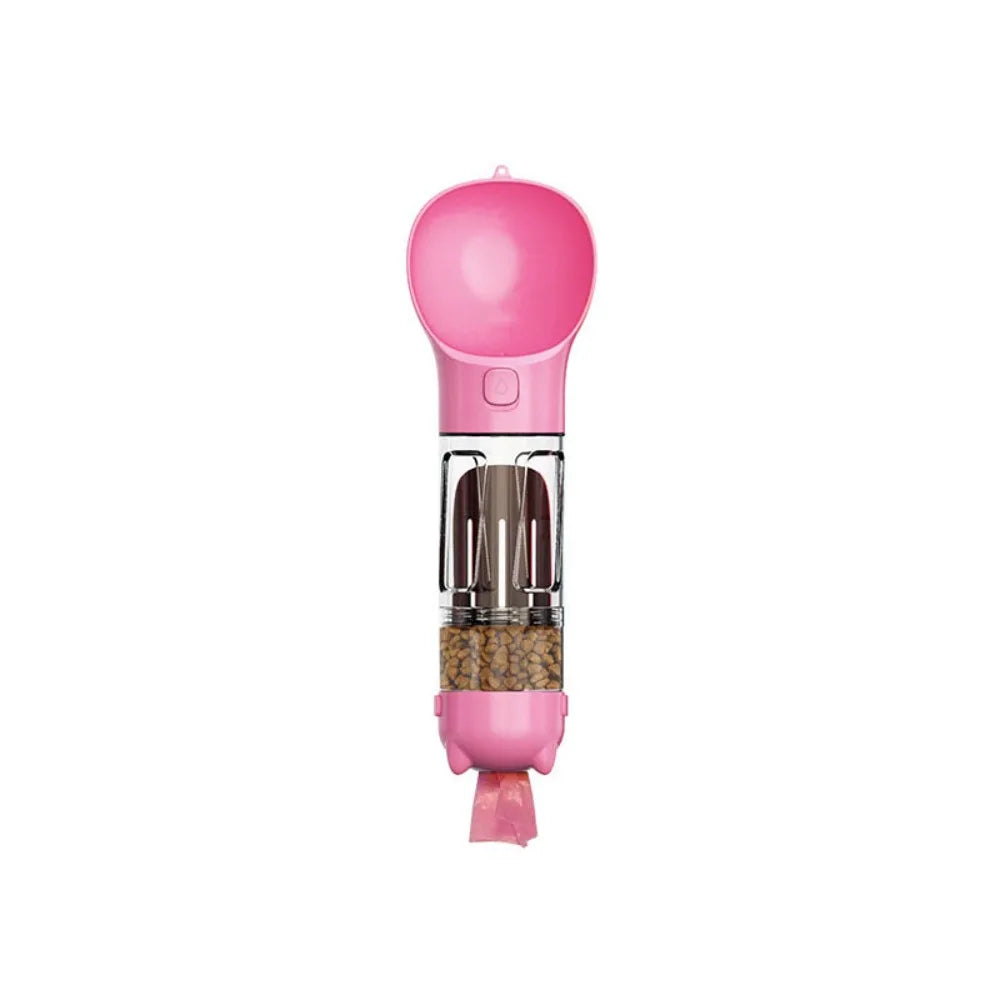3-in-1 Portable Pet Water Bottle & Food Dispenser