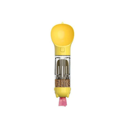 3-in-1 Portable Pet Water Bottle & Food Dispenser