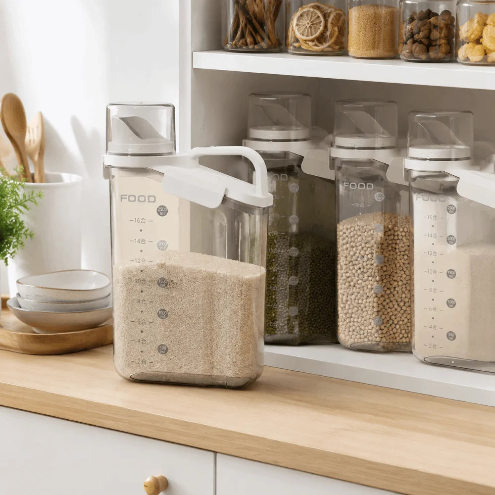 Moisture-Proof Pet Food Storage Bucket Airtight Freeze Dried Storage Container Kitchen Condiments Sealed Storage Tank Snacks