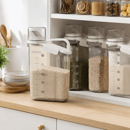 Moisture-Proof Pet Food Storage Bucket Airtight Freeze Dried Storage Container Kitchen Condiments Sealed Storage Tank Snacks