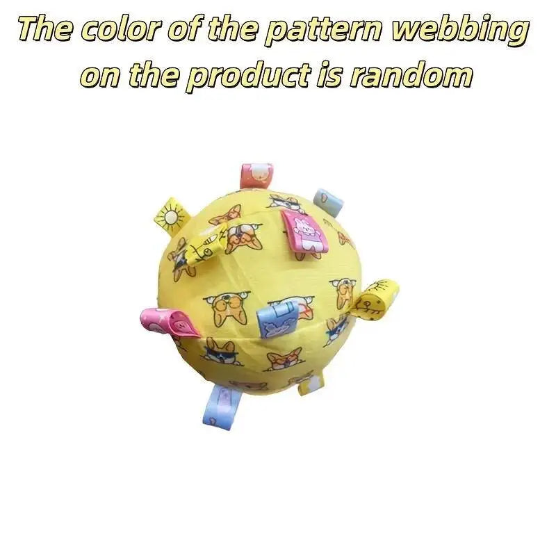 Dog Interactive Sound Ball Toy with Animal Patterns, Pet Ball Suitable, Outdoor Play and Training, Dog Toy with Lively Design