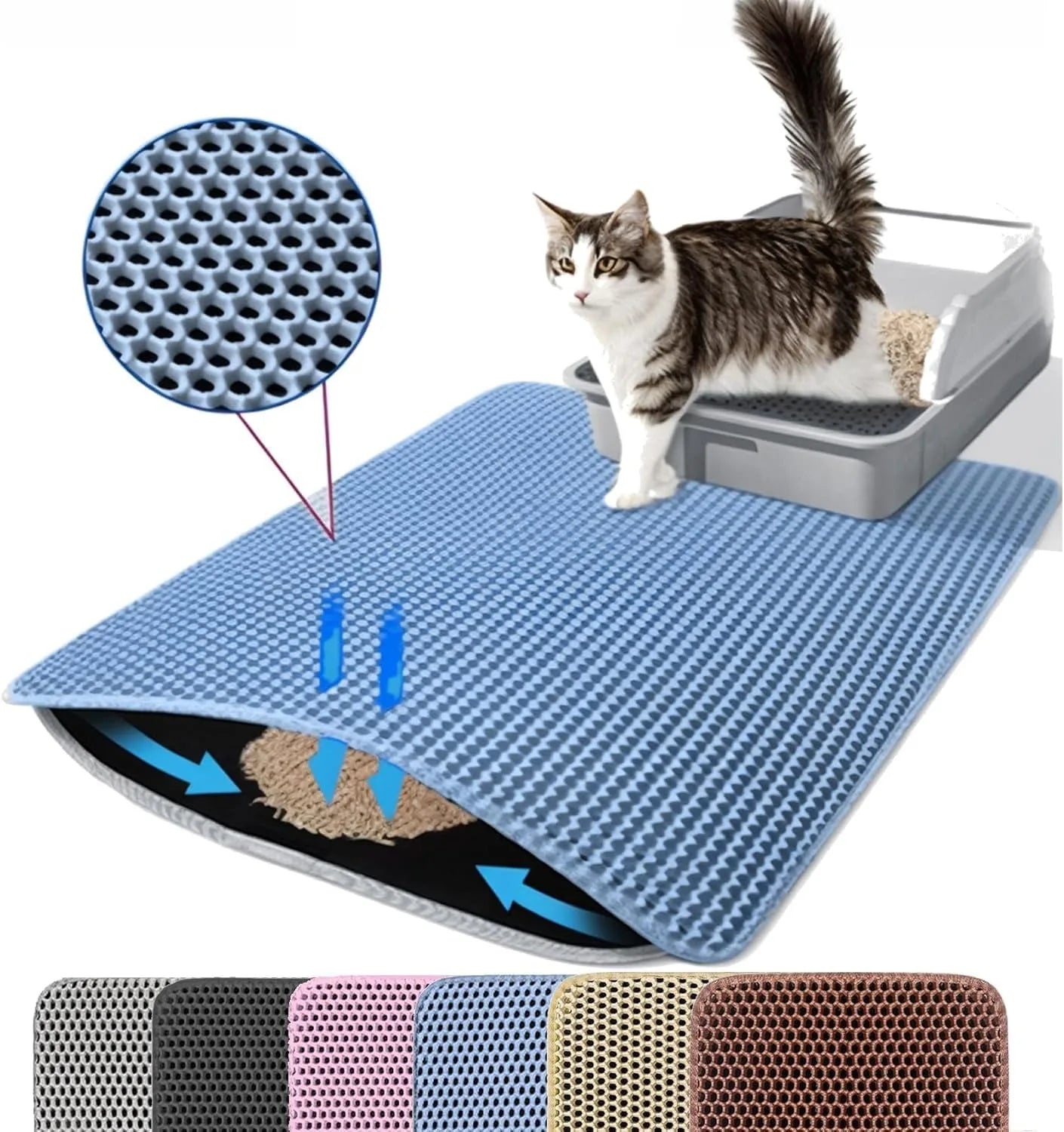 Keep Floors Clean Cat Litter Trap Mat
