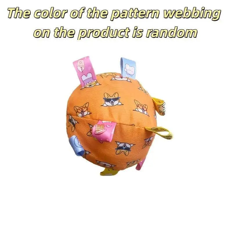 Dog Interactive Sound Ball Toy with Animal Patterns, Pet Ball Suitable, Outdoor Play and Training, Dog Toy with Lively Design